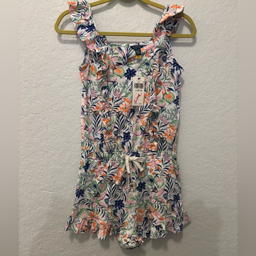 Polo Ralph Lauren Short Romper Kids Size 12-14 nwt